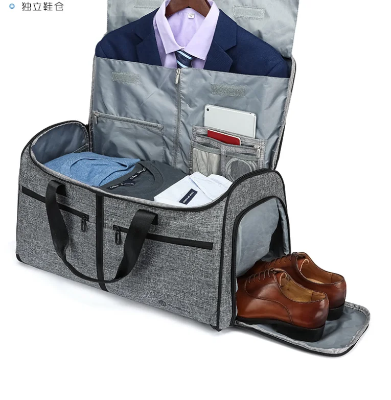 

Складная деловая дорожная сумка, большая вместительная сумка для хранения костюма, сумка для багажа для коротких поездок, дорожные сумки с карманом для обуви
