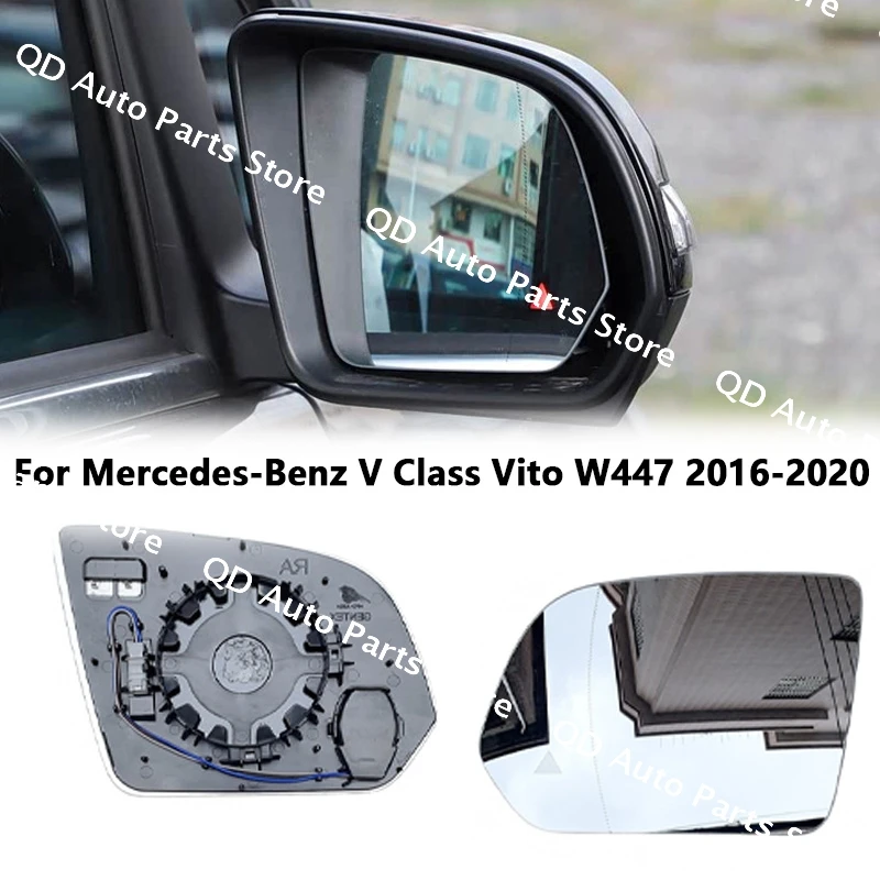 Left Right Side For Mercedes-Benz V Class Vito W447 2016-2019 2020 With Blind Spot Light Detection Distance Assist Car Mirrors
