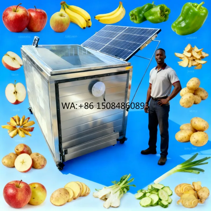 Commercial Solar Powered Fruit Vegetable Dryer Stainless Steel PLC Controlled Industrial Food Dehydrator for Fruits Vegetables