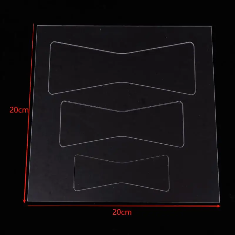 1 set di modelli per router ad arco Modelli in acrilico trasparente PET per strumenti per modelli di router per la lavorazione del legno