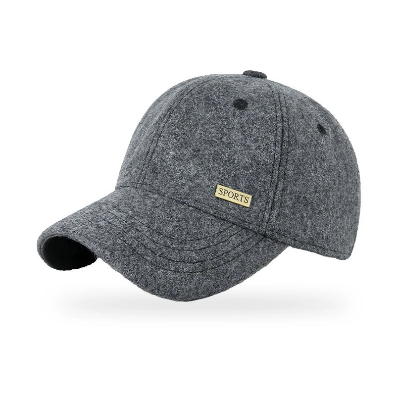 

Baseball Cap Hat Men Winter Autumn Warm Accessory For Golf Climb Outdoor Sports