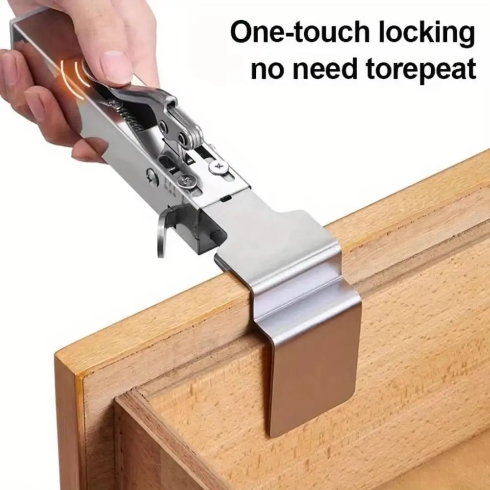 

Detachable Adjustable Drawer Fix Clip Fast Press Hand Tool Drawer Front Installation Clip Telescopic Adjustable Woodworking Jig
