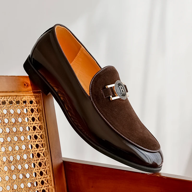 

Classic Men Loafers Black-brown Color Men Casual Comfortable Elegant Fashionable Leather Shoes Formal Shoes Sizes 38-46 Men Shoe