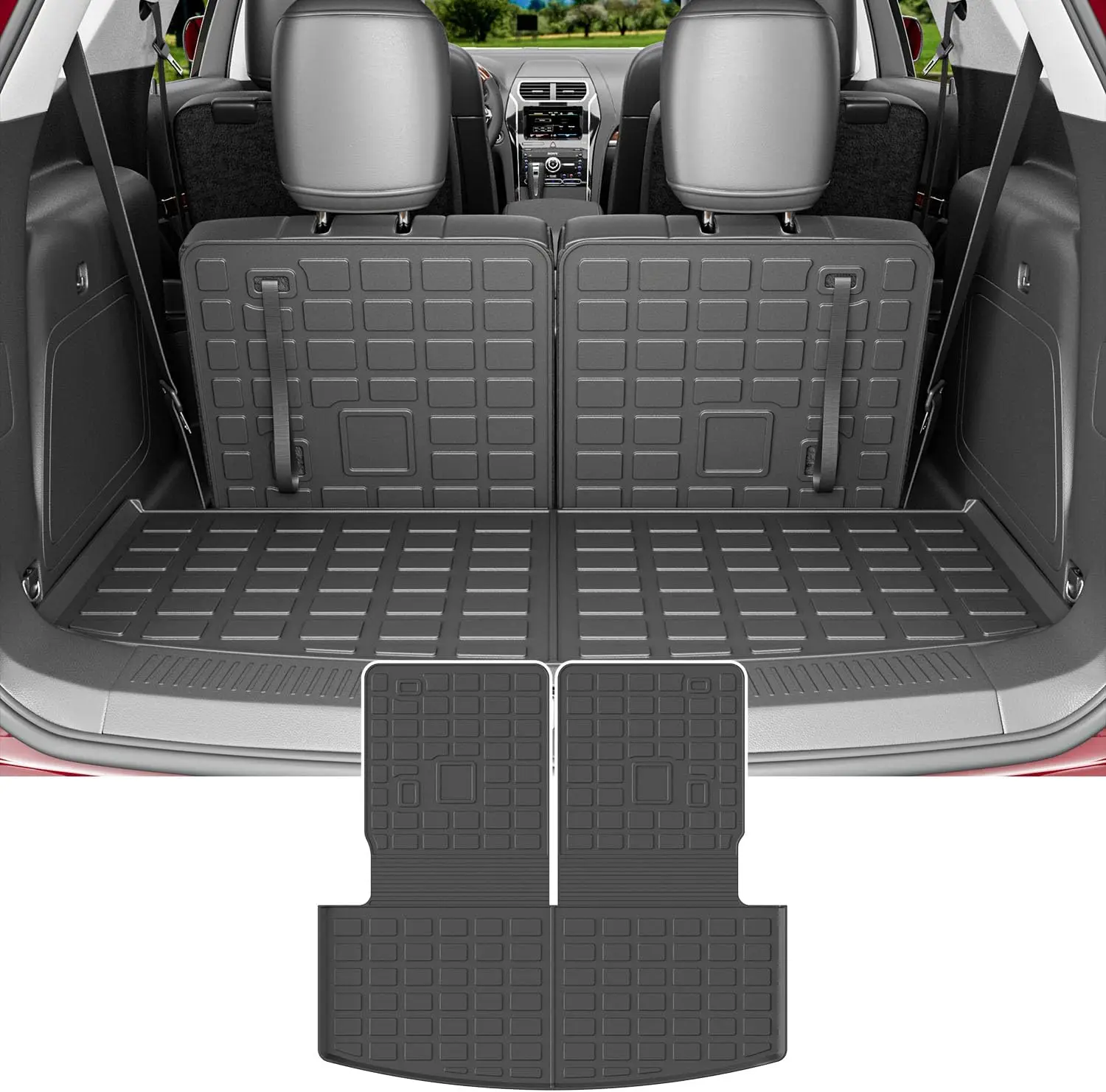 

Коврик в багажник (6 и 7 мест) для Ford Explorer 2020-2026, TPE, сменные аксессуары