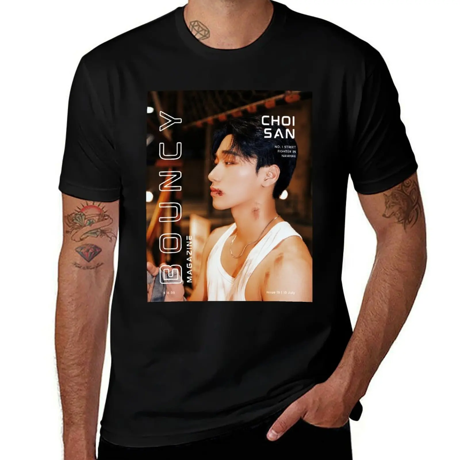

san's bouncy T-Shirt boys whites Anime t-shirt football t shirt fitted t shirts for men