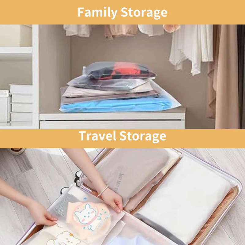 2025customized.Custom Zip Bag Packaging Transparent Zipper Resealable Clothes Packaging Frosted Plastic Pe Garment Packaging Fro