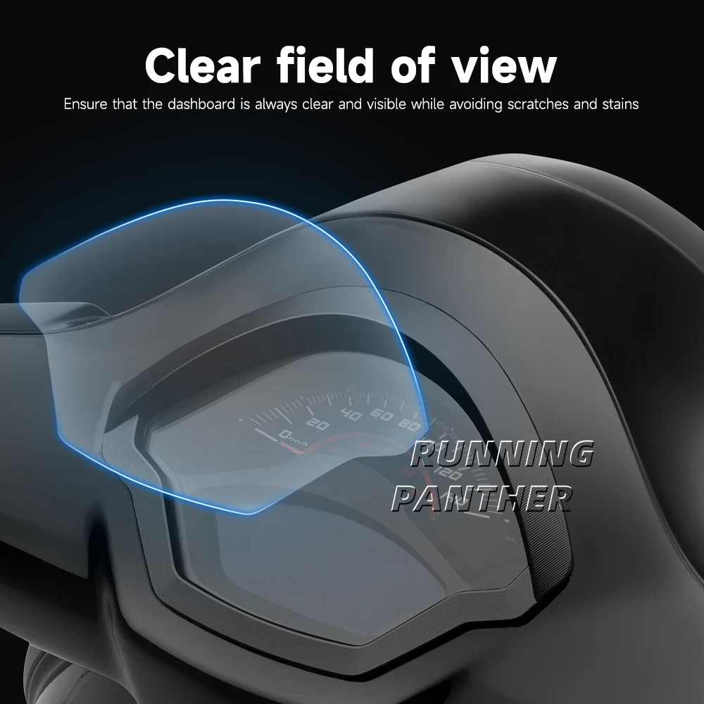 لفيسبا GTS300 GTS 300 gts300 2023 2024 دراجة نارية سكوتر العلوي مصباح فيلم أداة الذيل ضوء ملصق عميق أسود #3