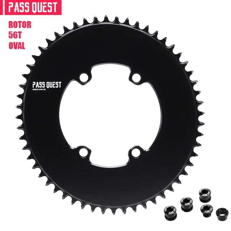 PASS QUEST 110BCD smal breed kettingblad voor rotor AERO crankstel 40T-60T rond weg zwart 9-12 versnellingen kinnenwiel - afbeelding 1