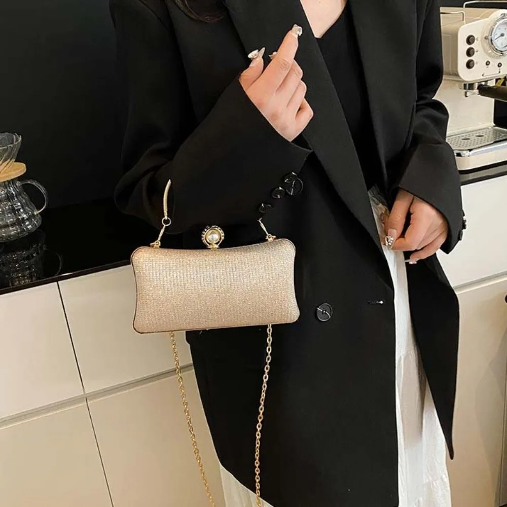 

Portable Handbag Women Dinner Bag Snap Closure Shoulder Bag Evening Banquet Bag Phone Pouch Crossbody Ladies Clutch Bag Ladies