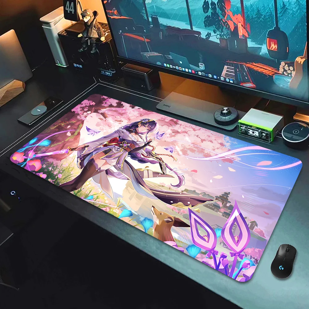 Genshin Impact Xxl Mouse Pad Speed Gaming Accessories Mousepad Gamer Cabinet Desk Mat Office Pc Keyboard Mats Large Mause Carpet