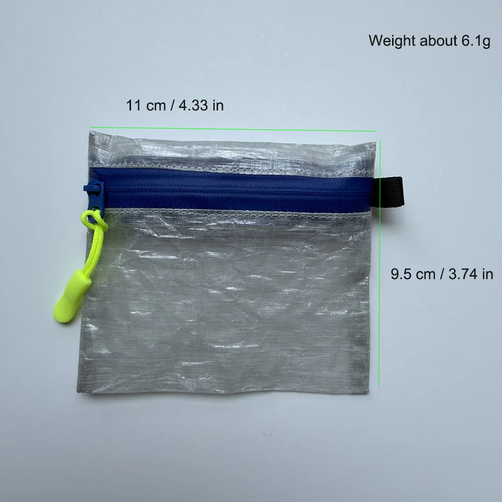 DCF Mini-Aufbewahrungstasche, ultraleicht, YKK-Reißverschlusstasche, Münzgeldbörse, Outdoor, Camping, Wandern, wasserdicht, Organizer-Sack für Kopfhörer
