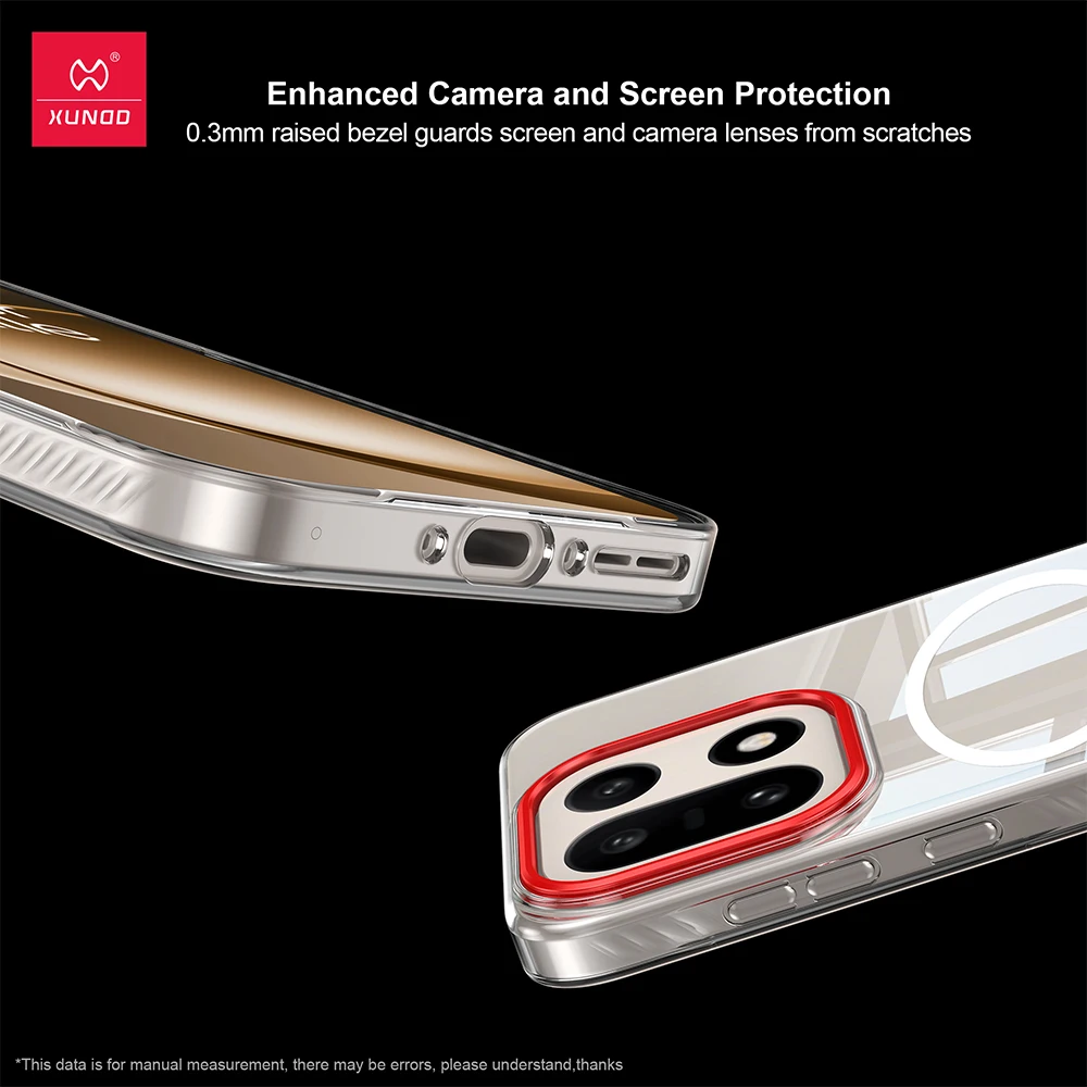 ‌ Xundd Etui na OnePlus 15 13 13T 1+ 15, Przezroczysta, ultra-świetlista obudowa PC odporna na żółknięcie, odporna na zarysowania, wytrzymała obudowa na telefon — zdjęcie produktu 2