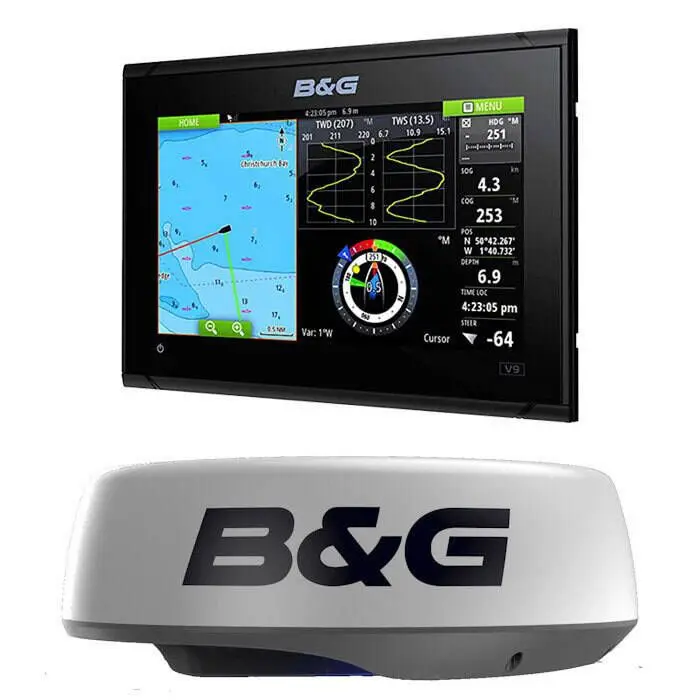 B&G Vulcan 9 FS Chartplotter - HALO20 Radar Bundle - 000-15620-001