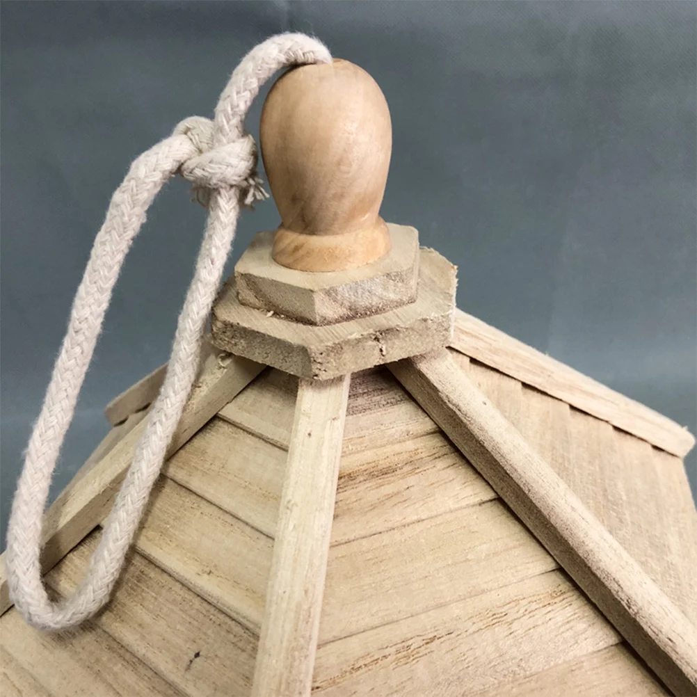 

Hanging Bird Wooden Cage for Small to Medium Birds Comfortable Nest Box for Garden Patio Decorative Bird Villa