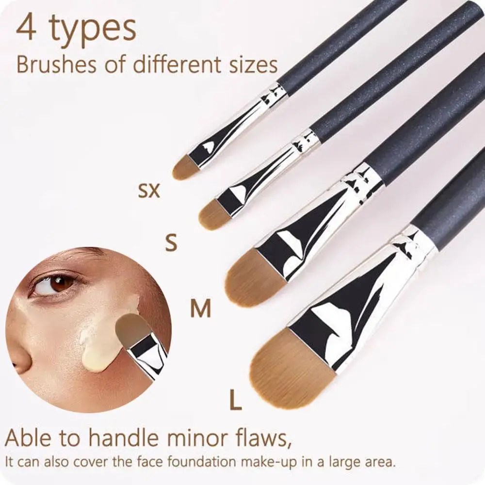 Multi Purpose Makeup Brushes U Shape Head Liquid Cream Applicator Ultra-thin Professional Foundation Concealer Brush Makeup Tool