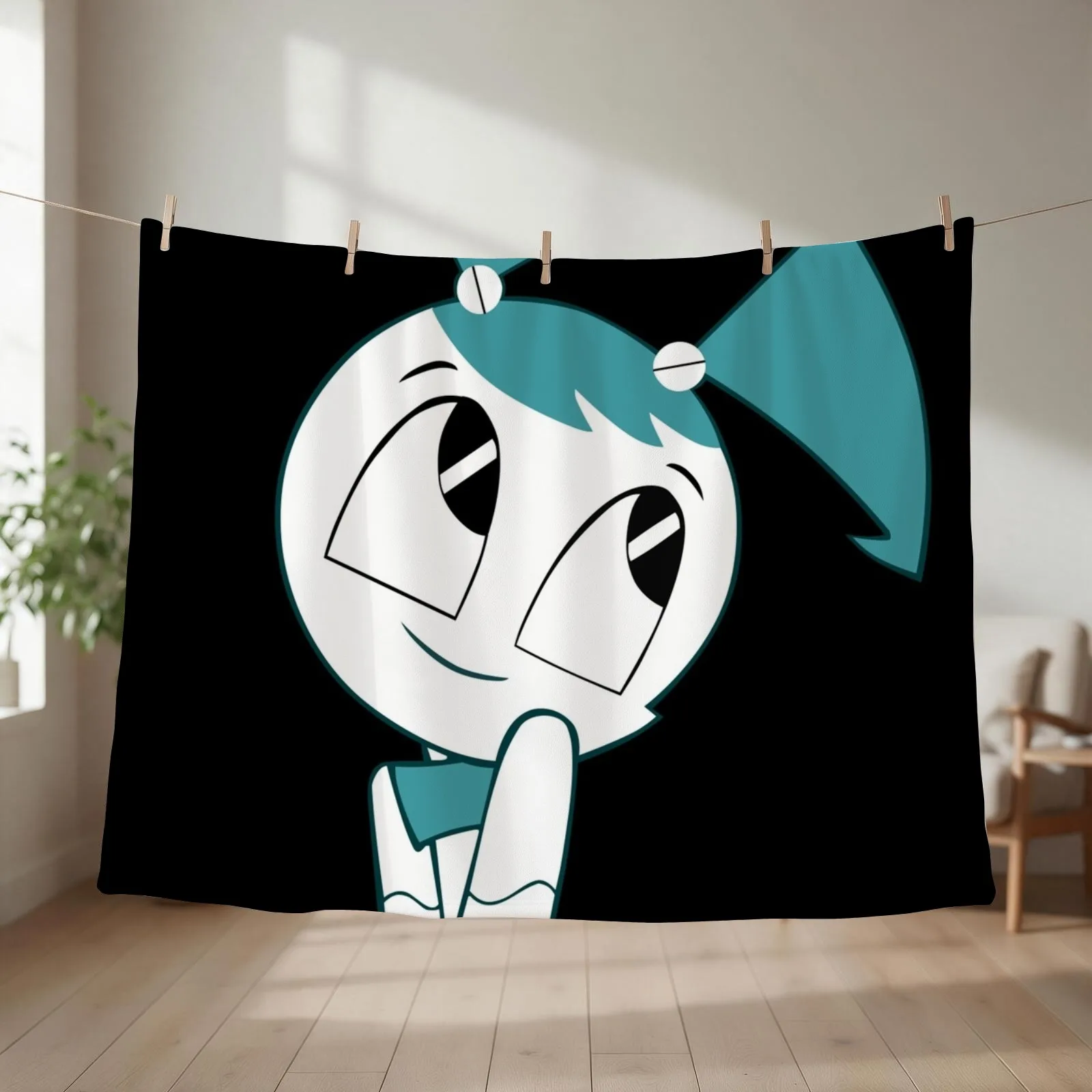 Jenny the Teenage Robot (XJ9) HD Throw Blanket couch cozy soft plush fuzzy picnic outdoor blanket