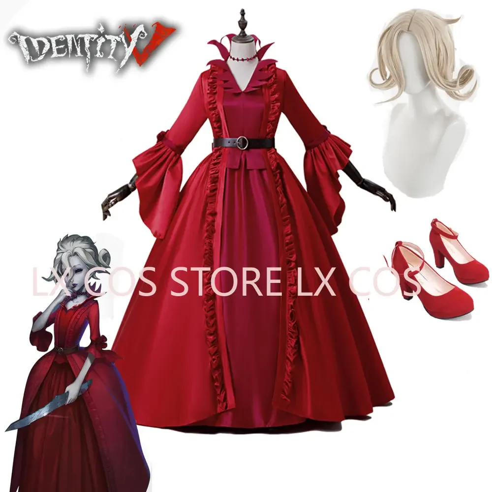 Game Identity V Cosplay costumes Survivor Bloody Queen Mary Cosplay Costume Original Skin Red Long dresses Prom Ball Gown Suit