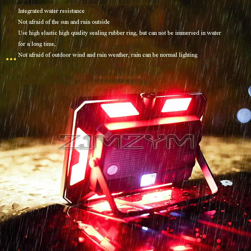 Portable LED Camping Tent Light Rechargeable Searchlight Strong Magnetism Work Light Waterproof Hanging Night Lamp