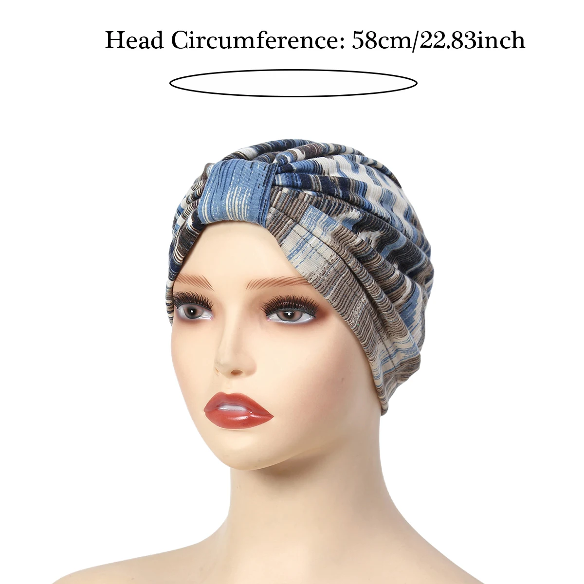 Soft Elastic Women Muslim Hijab Caps Wrap Head Indian Turban Bonnet Fashion Print Headdress Islamic Clothing Accessories