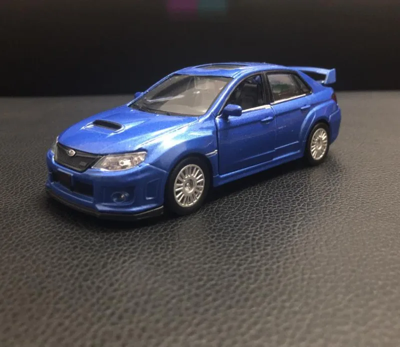 

1/36 New Arrival Special Price Diecast Metal Japanese Classic WRX Blue Car Model Furniture Display Collection Toys For Children