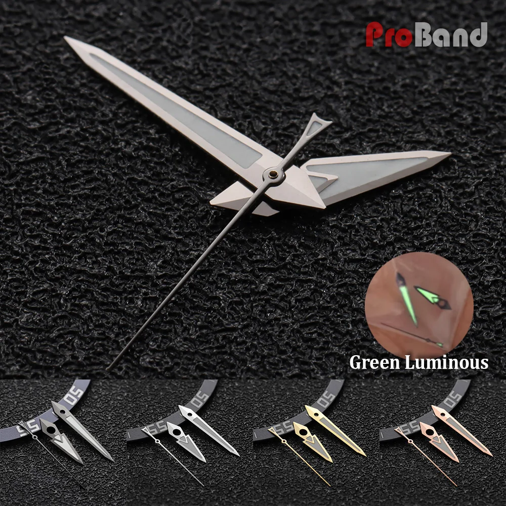 

Green Luminous Sword Watch Hands for NH35 NH36 NH37/38/39/70 4R Mechanical Movement Watch Pointers Accessories Repair Parts Tool