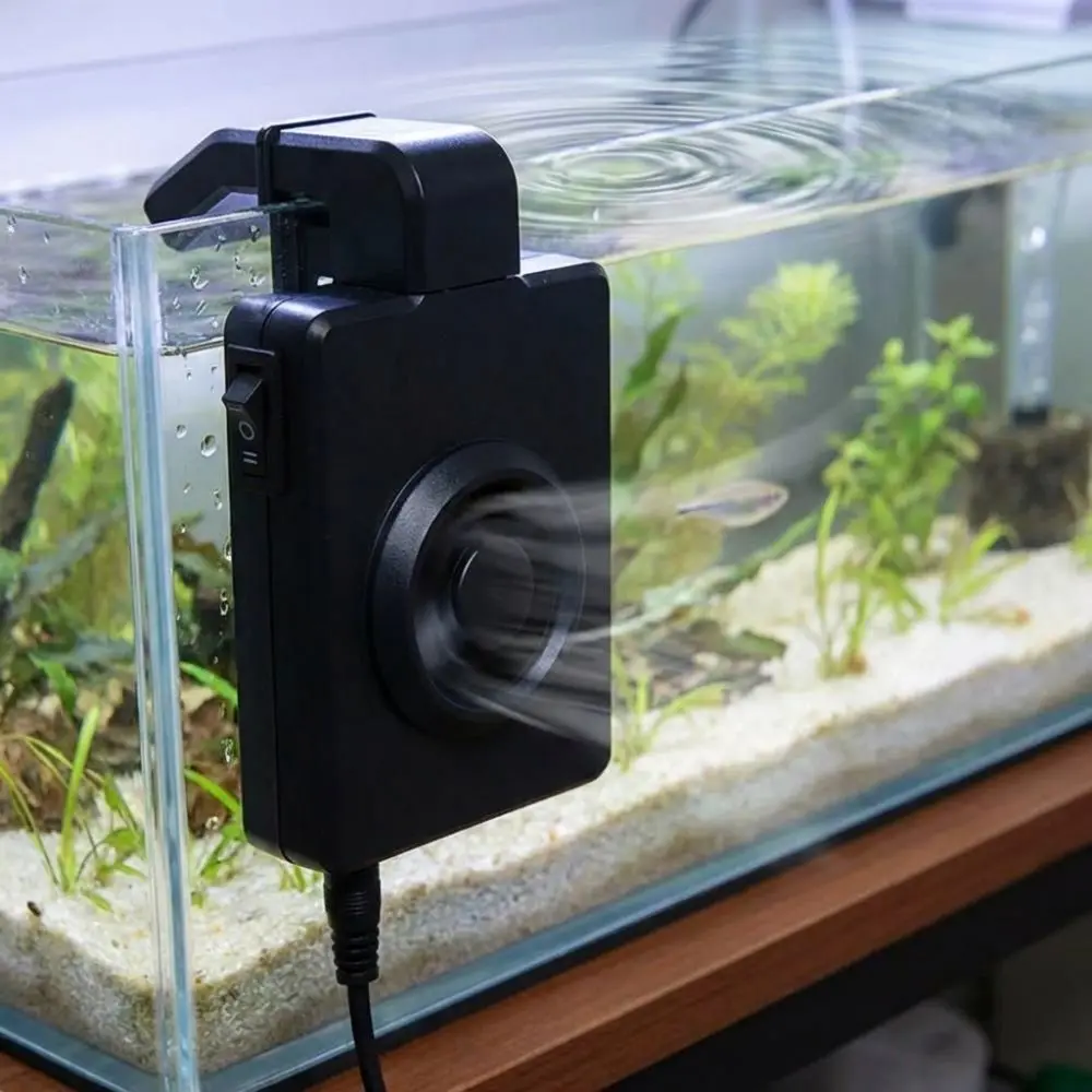 

Wall-Mounted Aquarium Cooling Fan Adjustable Speed Low Noise Clip-on Fish Tank Fan Energy Saving Fast Cooling Water Cooler Fan