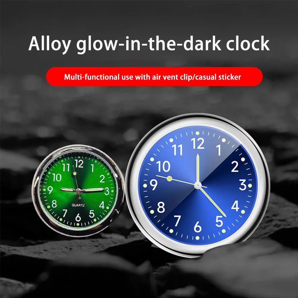 Mini Watch Car Quartz Clock Mini Electronic Clock Waterproof Bicycle Motorcycle Watch Auto Car Clock Dashboard Clock In Car