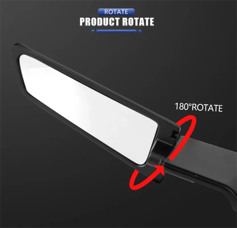 For YAMA@&HA MT-03 MT-07 MT-09 MT-10 Motorcycle Mirrors Stealth Winglets Mirror Kits Adjustable Mirrors Motorcycle Wing Mirrors - view 5