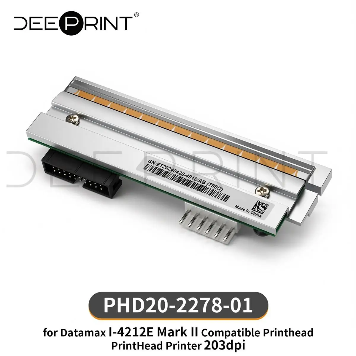 PHD20-2278-01 203DPI Thermal Printhead for Datamax I-4212E Mark II Barcode Label Printer Print Head | 3-Month Warranty