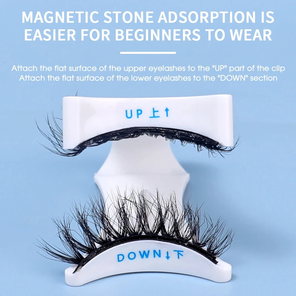 New Quantum Magnetic Eyelash Curler Reusable Eyelashes Applicator Portable False Eyelash Assist Makeup Tools Accessories