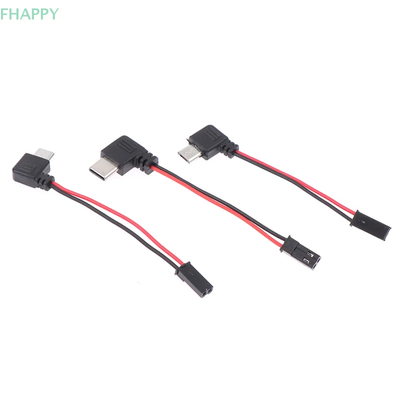 Motorcycle Interface USB-Micro Type C 90 Degree Male+JST Plug USB To JST/SYP Terminal Interface Cable Connector