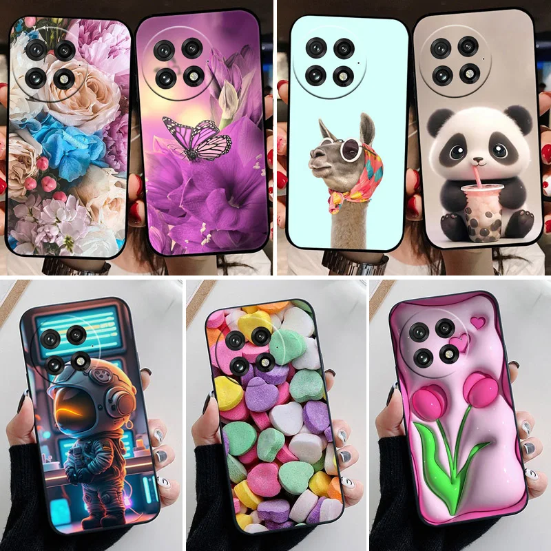 

For OnePlus 13 5G Case Fashion Soft Silicone Back Cases for OnePlus 12 12R 5G 11 11R 10T Phone Cover OnePlus13 etui Fundas Cute