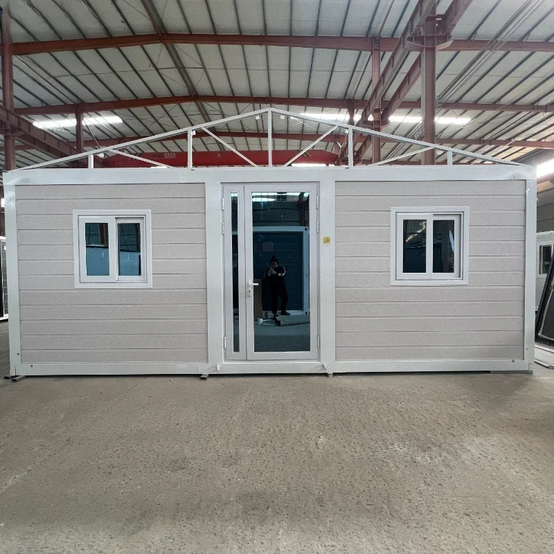 Wholesale20ft 40ft Expandable Container Prefabricated House Foldable Villa  with Bedroom and Bathroom for Family Living