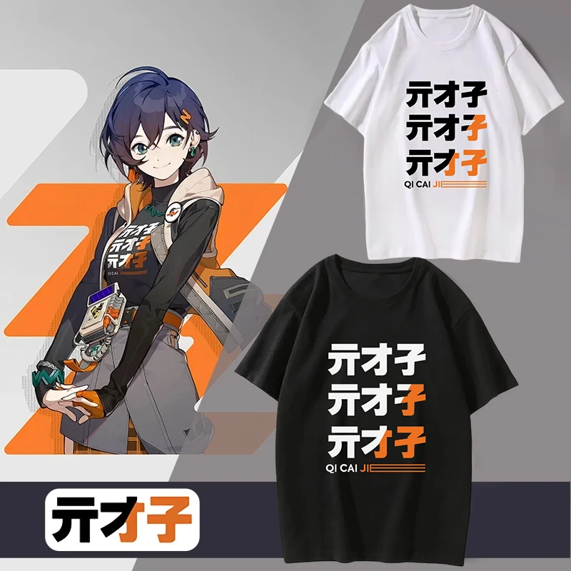 Hochwertiges 100% Baumwoll-T-Shirt ZZZ Game Fans T-Shirt 2026 Sommer Alltäglich Lässige Mode Kurzarm-Oberteil Herren Damen Cosplay Tees – Detail 2