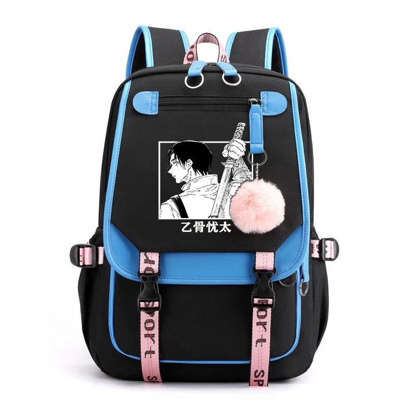 

Anime Okkotsu Yuta Cool Pattern Backpack Teen Fashion Street Cool Backpack USB Zipper Backpack Cool Anime Backpacks