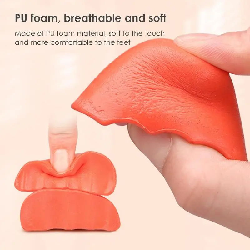 1 Pair Shoe Filler Inserts Soft PU Foam Toe Protector Fillers Pain Relief High Heel Filler Insoles Forefoot Toe Plug Cushion