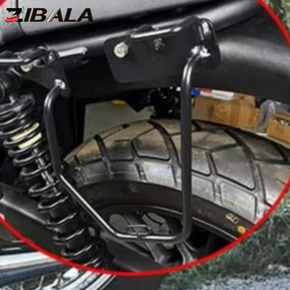 For Kawasaki W400 W650 W800 VN250 XL883L XL1200NS Rebel 1100 Motorcycle Side Luggage Rack Support Saddle Bags Mounting Brackets