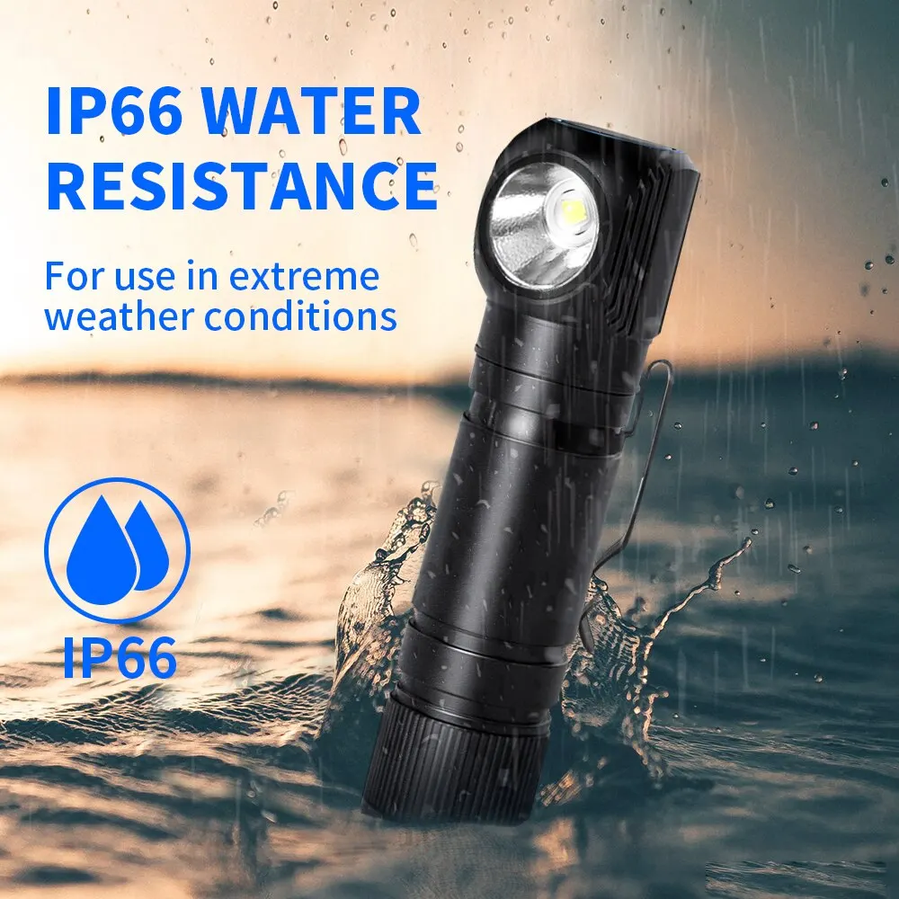 NATFIRE HS50 كشافات قابلة للشحن 2600mAh المصباح 1000LM LED USB C قابلة للشحن المغناطيسي الذيل العمل مخيم الخفيفة