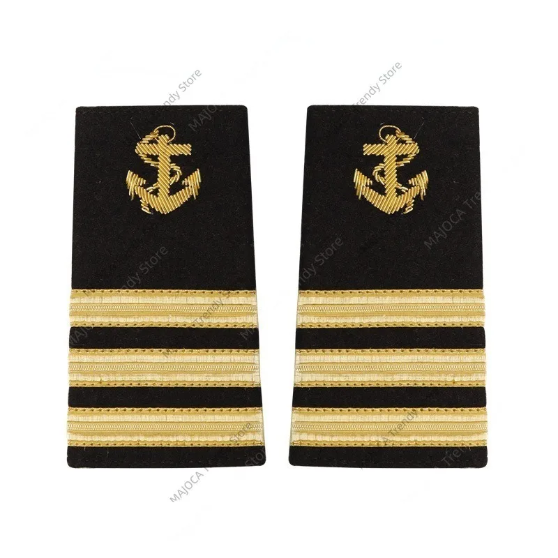 Sailor Skipper Captain Epaulets Epaulette Shoulder Mark Board Knot Chief Officer Lieutenant Commander Royal Navy