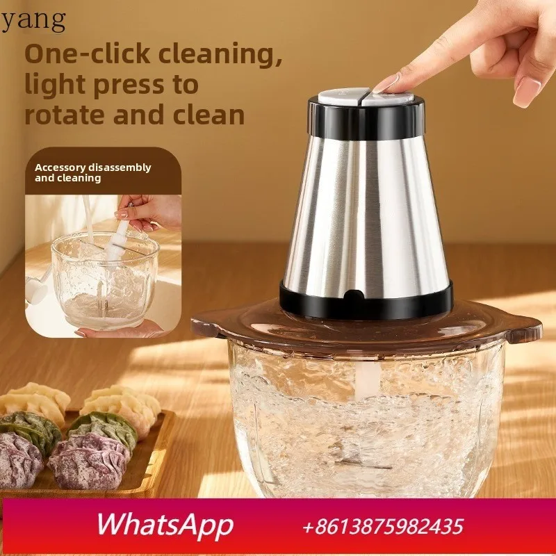 

YJQ meat grinder electric stainless steel meat grinder garlic paste chili cooking machine