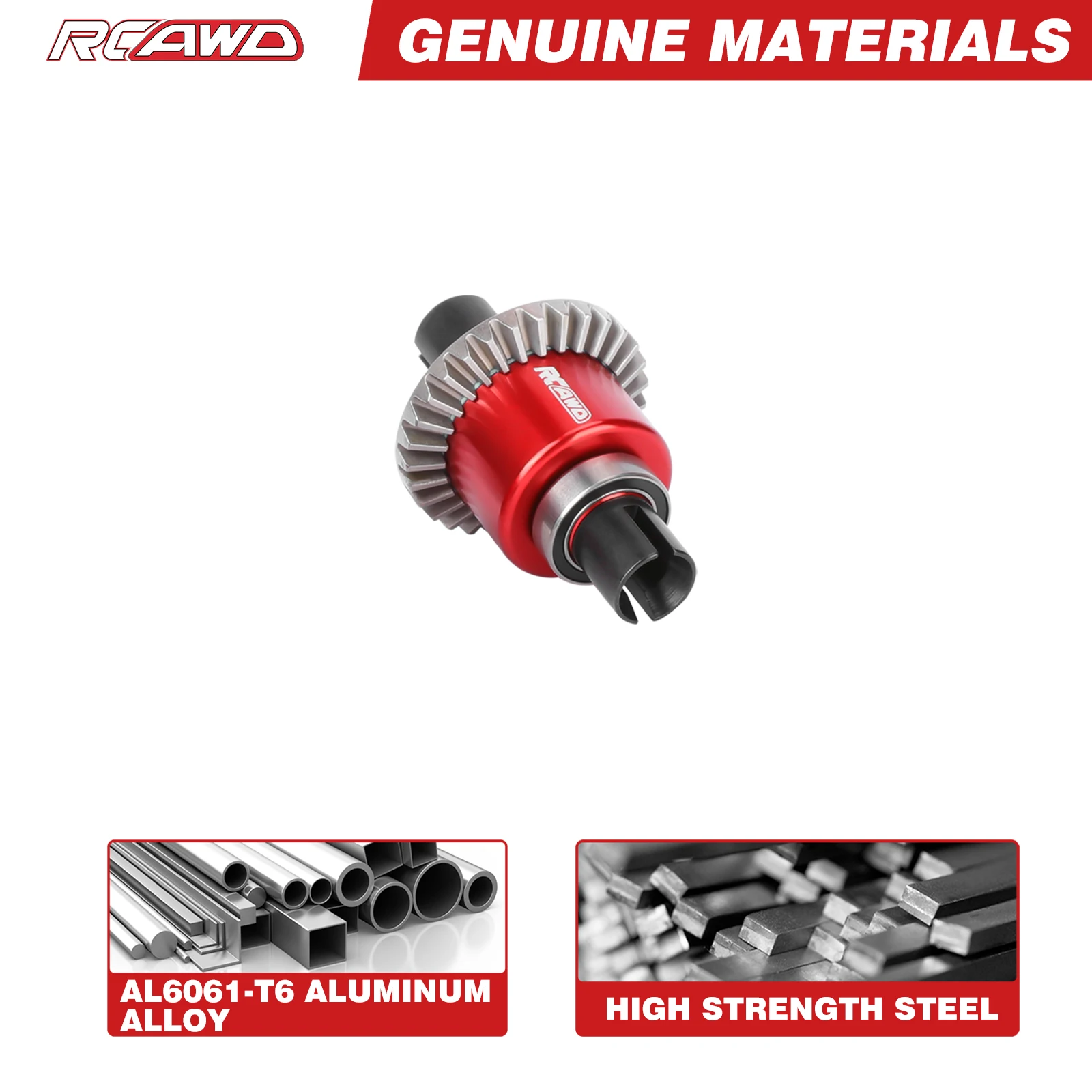 RCAWD 30T différentiel arrière avec engrenage d'entrée 12T pour ARRMA Typhon granit Mojave Grom 0.8Mod 3000cSt mises à niveau de réglage Diff étanche à l'huile