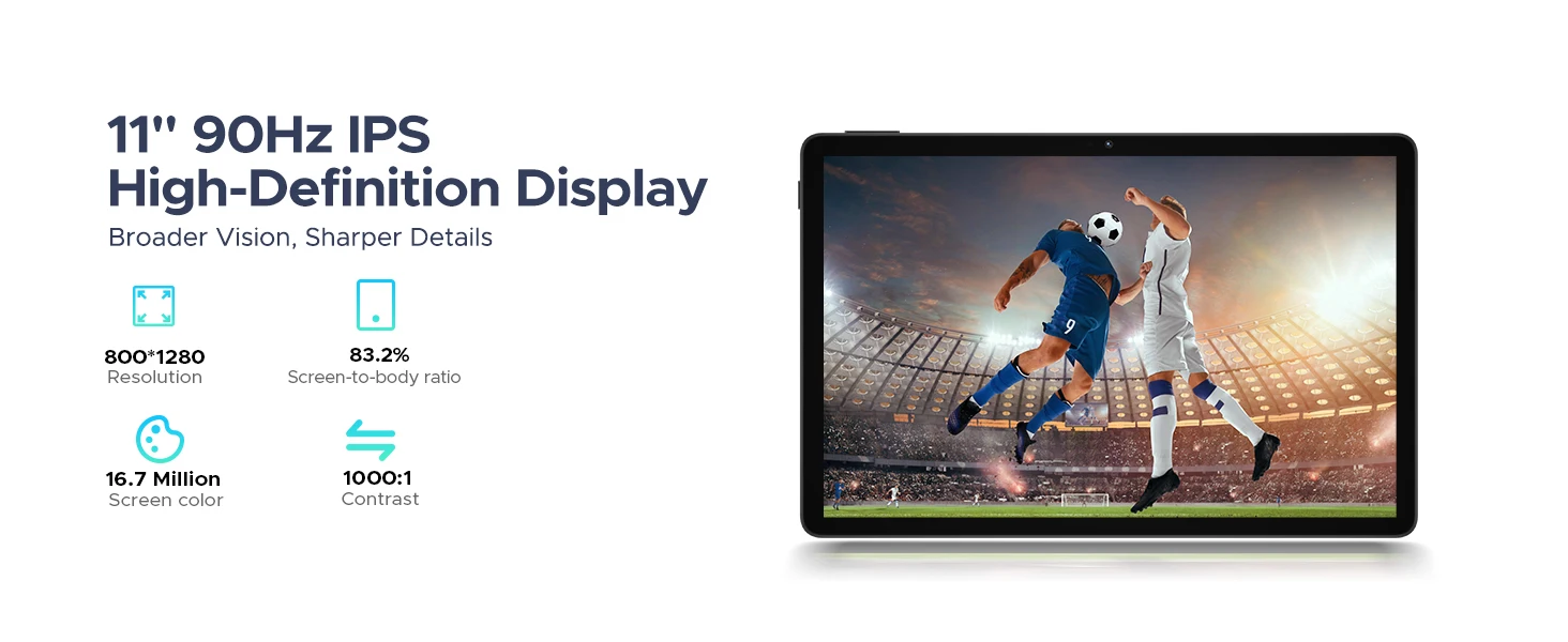 Anyreal U11 Pro VIP Edition Tablet PC, WiFi Version, Android 16, 11 Inch HD IPS 90Hz Display, 30GB RAM(6+24) +256GB ROM, Unisoc T7200 Octa Core, 8580mAh Battery, 13MP+5MP, Dual Speakers, 3.5mm Jack, Face Unlock, Widevine L1, FM & Navigation