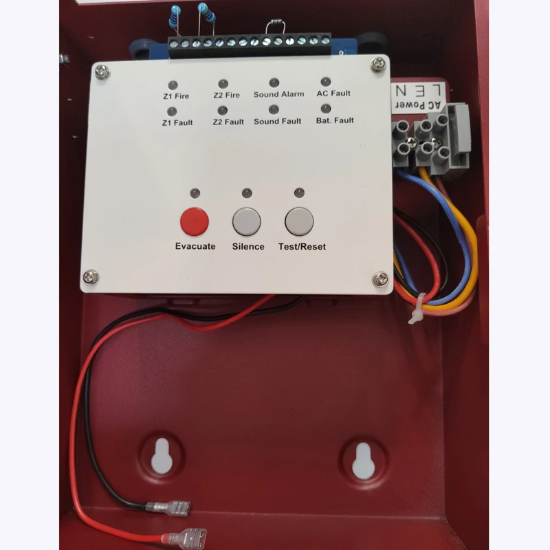2 Zones Fire Alarm Control Panel MINI Fire Alarm Control System  Master panel Host