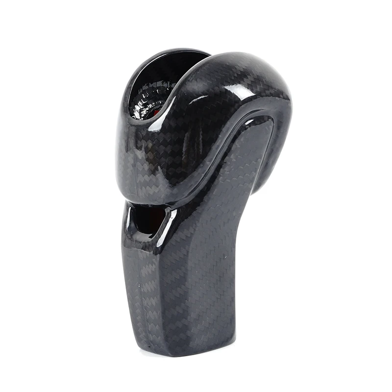 Vera fibra di carbonio per Porsche Macan 2022 Car styling Auto ingranaggio di controllo centrale copertura della testa decorazione adesivo accessori interni