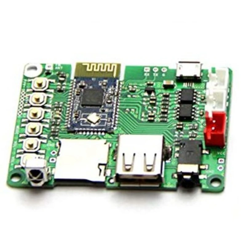 Placa de amplificador Bluetooth 3w v4.1, estéreo, módulo bluetooth, rádio fm/cartão tf/u disco/controle remoto infravermelho