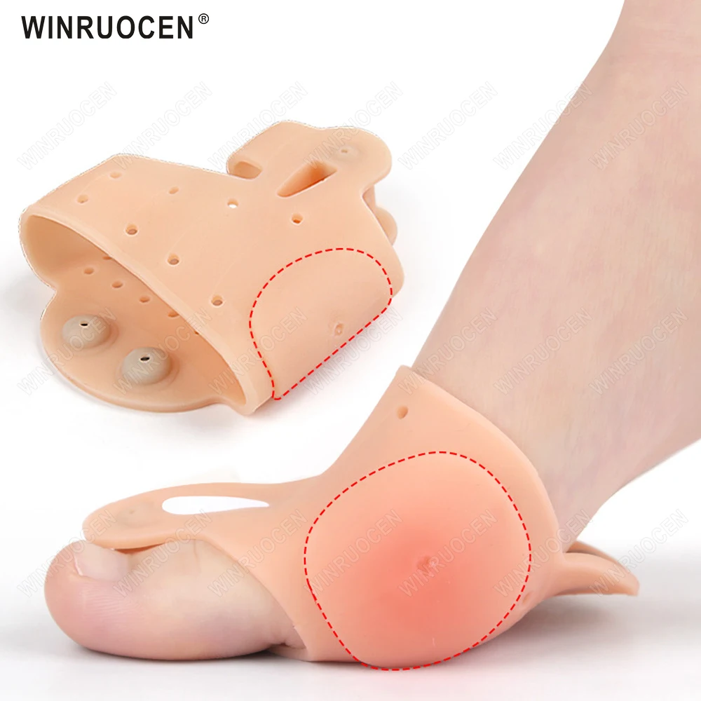 Magnetic massage front palm pad Silicone Forefoot Hallux Valgus Corrector Pain Relief Cushion Orthotics Protector Foot Care Tool