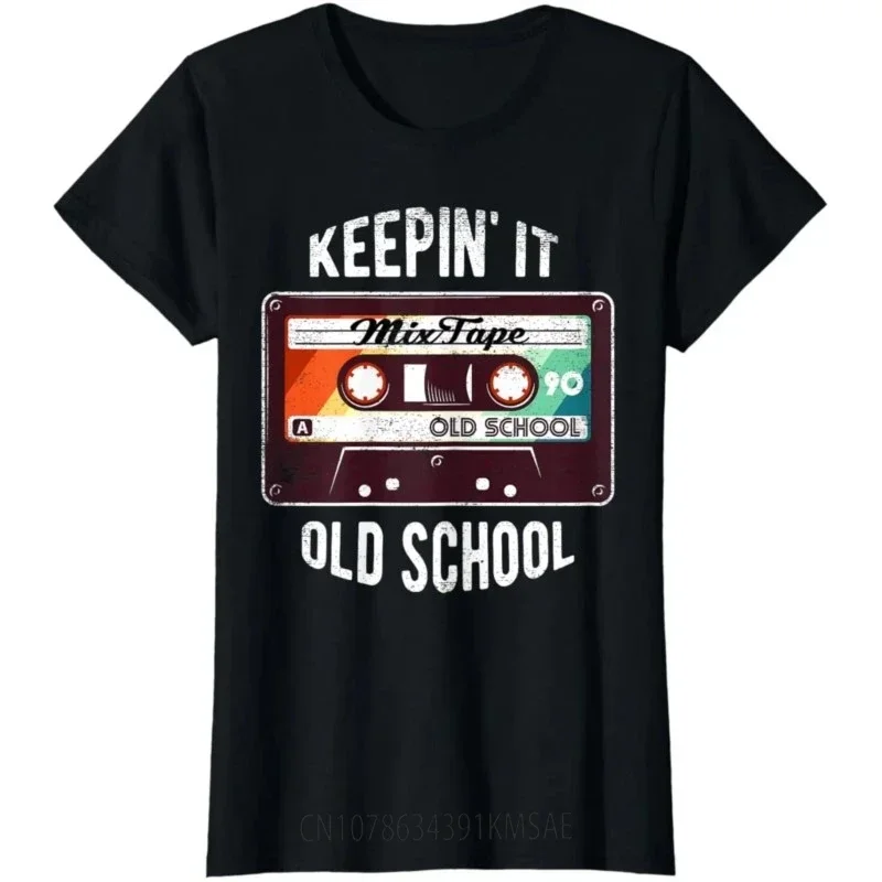 Retro Style Tshirts Old School Hip Hop 80s 90s Mixtape Graphic T Shirt Lovers Gift Unisex Style Shirts for Women Clothing