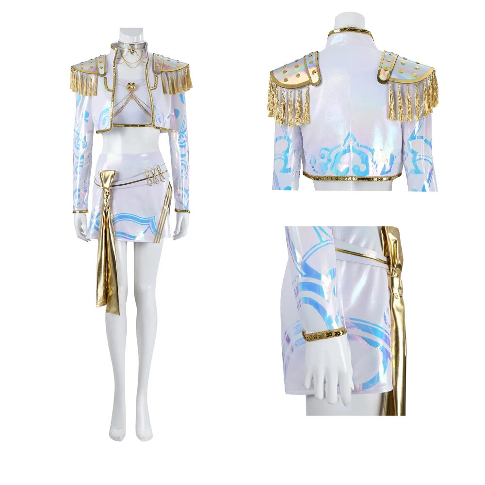 

Хэллоуин Карнавал Дьявол Фэнтези Охотник Kpop Mira Женский Ролевой Костюм Взрослый Костюм Представления Аксессуары