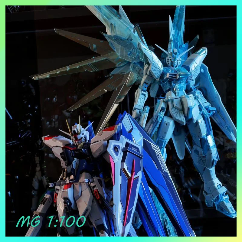 

New Product MG 1/100 Freedom 2.0 Transparent Blue Edition Action Model Assembly Model Kit Anime Figure Birthday Gift Pre-sale