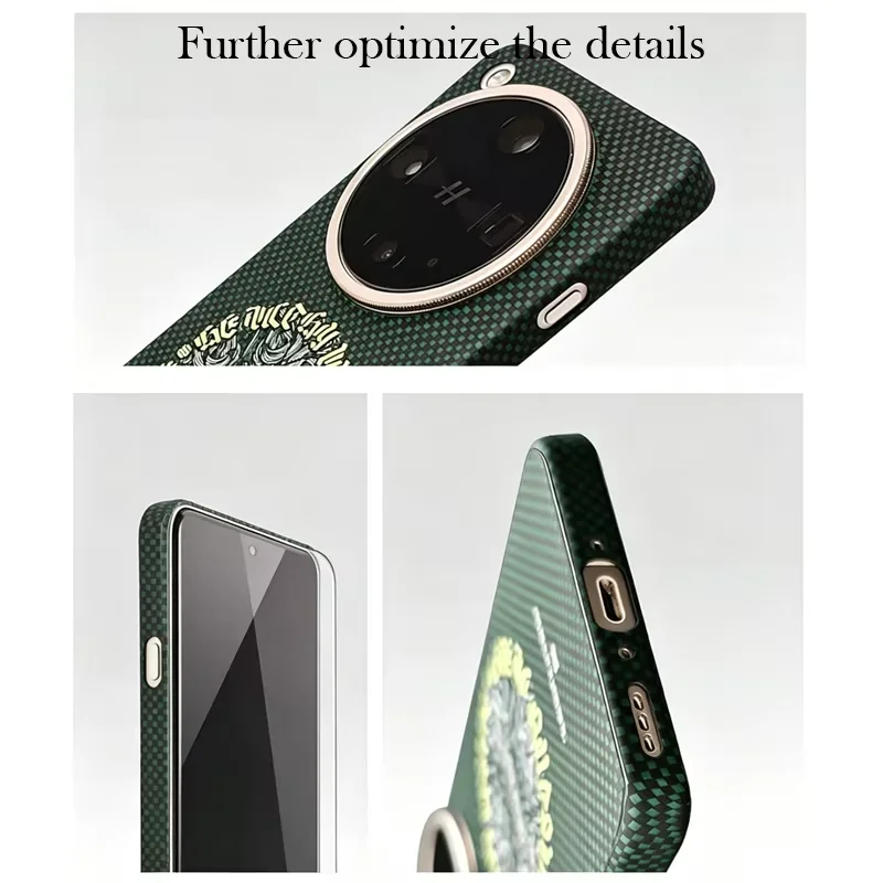 Carbon Fiber Case For VIVO X Fold 6 Kevlar Wireless Charging Back Cover Case for VIVO X FOLD 6